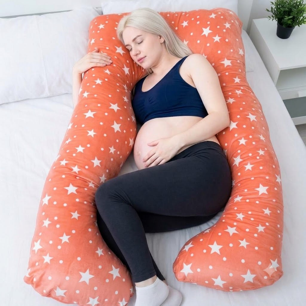 🤰 💖 ALMOHADA MATERNAL PREMIUM 5 EN 1 – DESCANSO, LACTANCIA Y SOPORTE