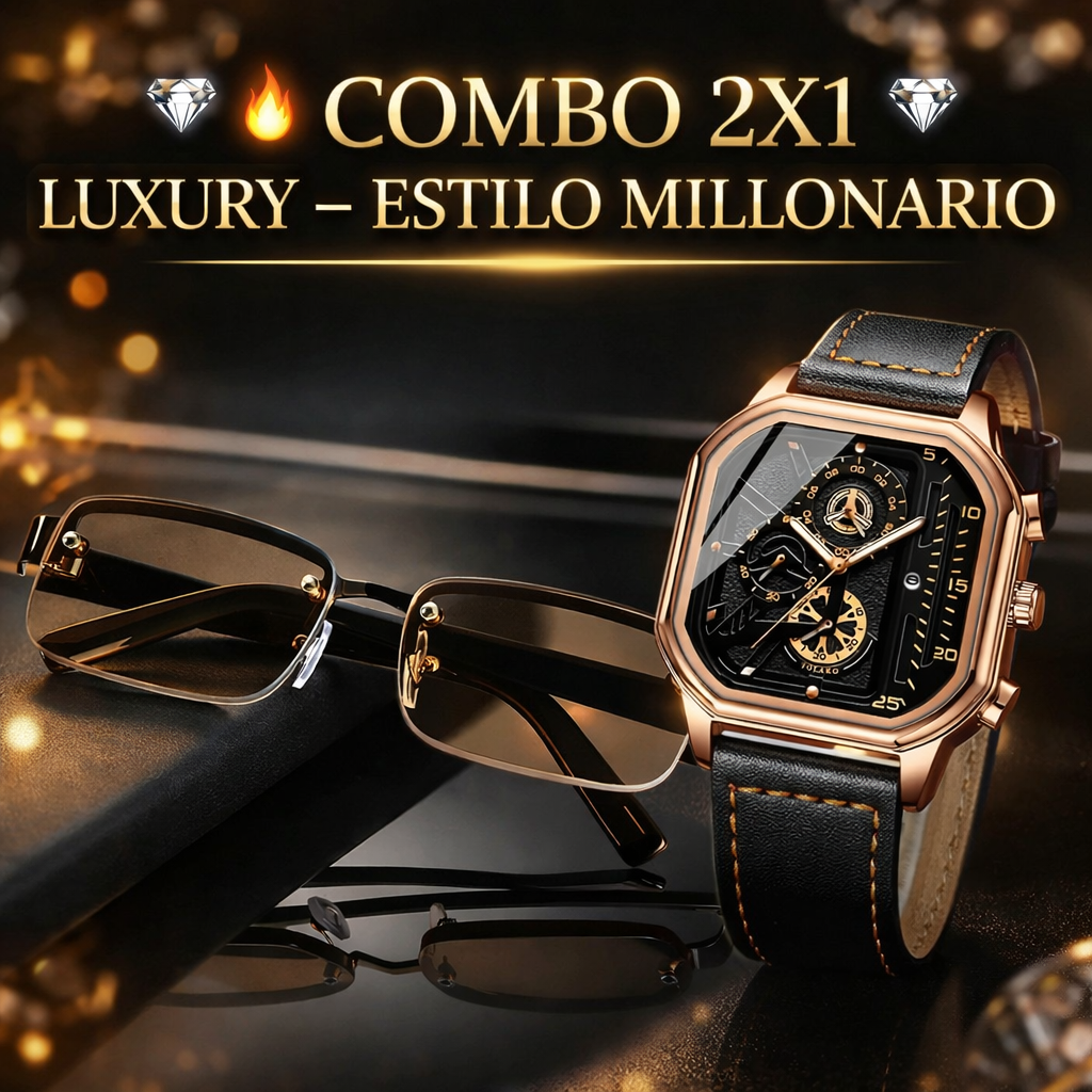 💎 🔥 COMBO 2X1 LUXURY – ESTILO MILLONARIO 💎