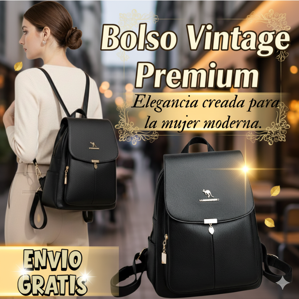 Bolso Vintage Premium De Cuero