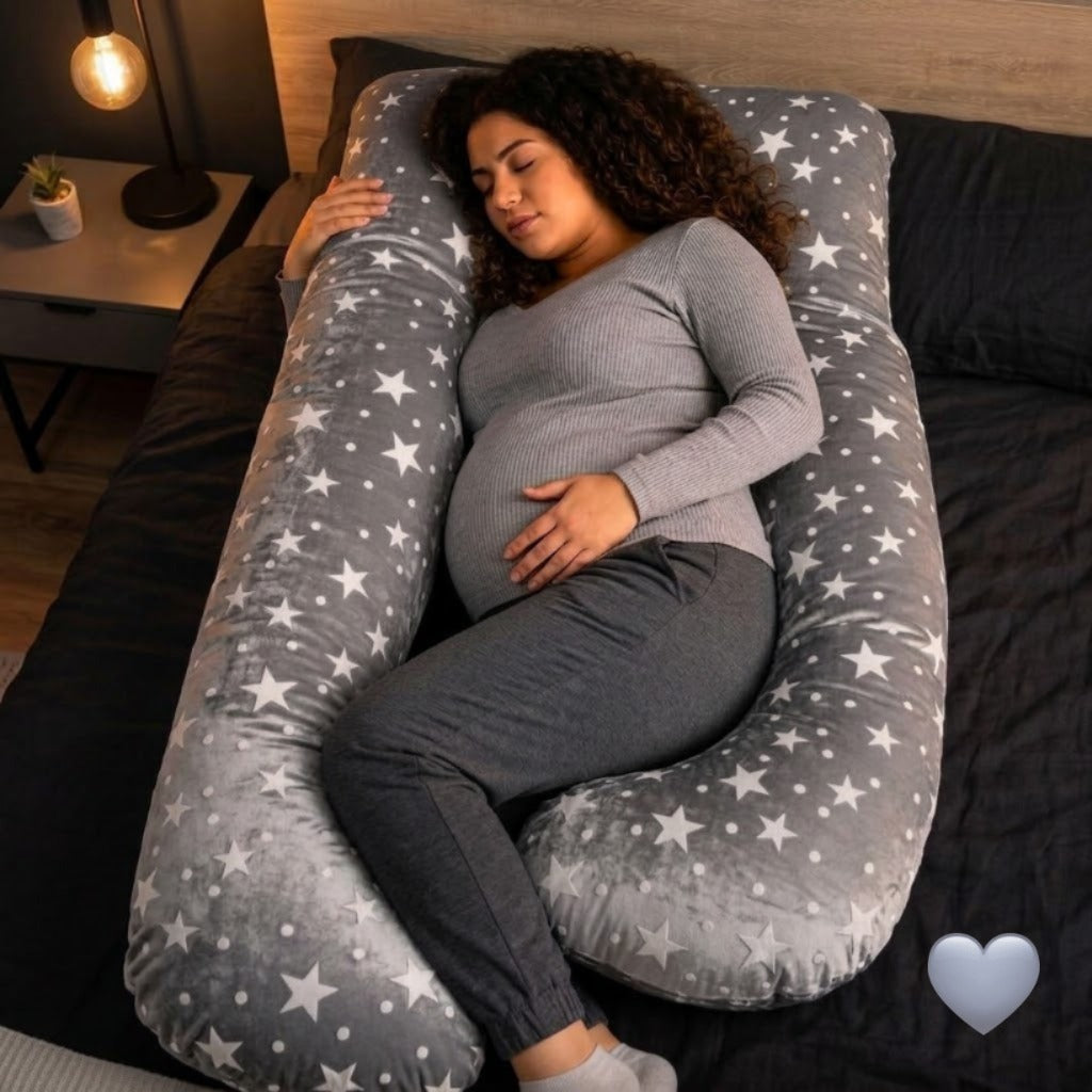 🤰 💖 ALMOHADA MATERNAL PREMIUM 5 EN 1 – DESCANSO, LACTANCIA Y SOPORTE