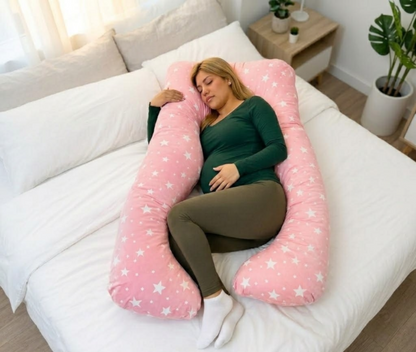 🤰 💖 ALMOHADA MATERNAL PREMIUM 5 EN 1 – DESCANSO, LACTANCIA Y SOPORTE